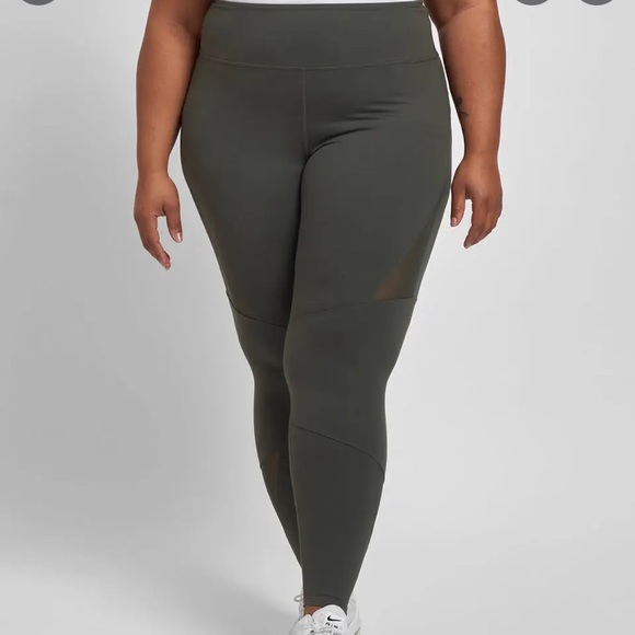 Universal Standard Size 2XS Geo Mesh Leggings in Ivy Green - Picture 1 of 5